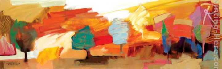 Indian Summer painting - Hessam Abrishami Indian Summer art painting